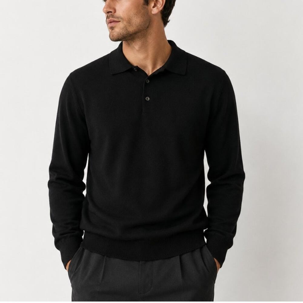 Maus & Hoffman Wool Pullover Sweater Black
